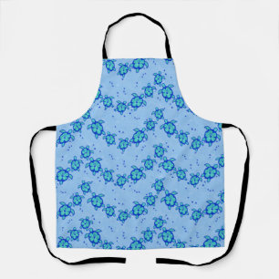 Hawaiian Honu Hibiscus Sea Turtles Apron