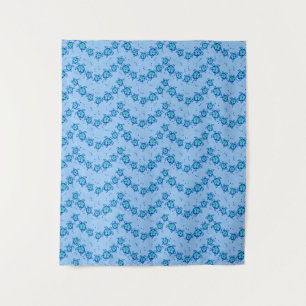 Hawaiian Honu Hibiscus Sea Turtles Tapestry