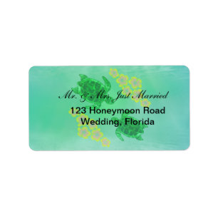 Hawaiian Honu Label