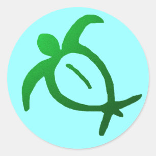 Hawaiian Honu Petroglyph - Sticker