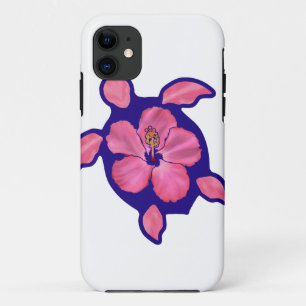 Hawaiian Honu Turtle and Hibiscus Case-Mate iPhone Case