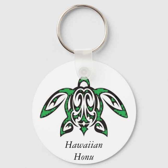 Hawaiian Honu Turtle Keychain (Front)