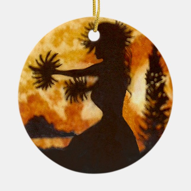 Hawaiian Hula Dancer Ornament (Front)