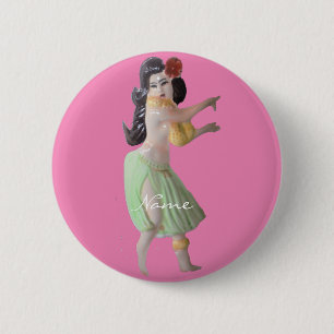 Hawaiian Hula Dancer Thunder_Cove 6 Cm Round Badge