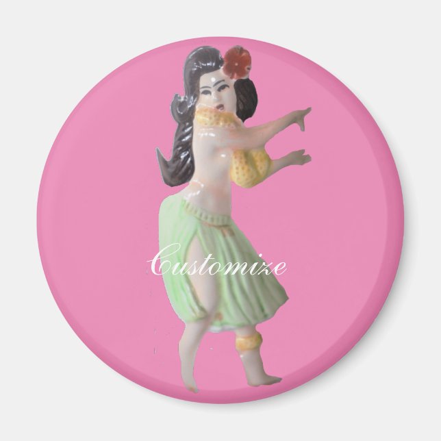 Hawaiian Hula Dancer Thunder_Cove Magnet (Front)