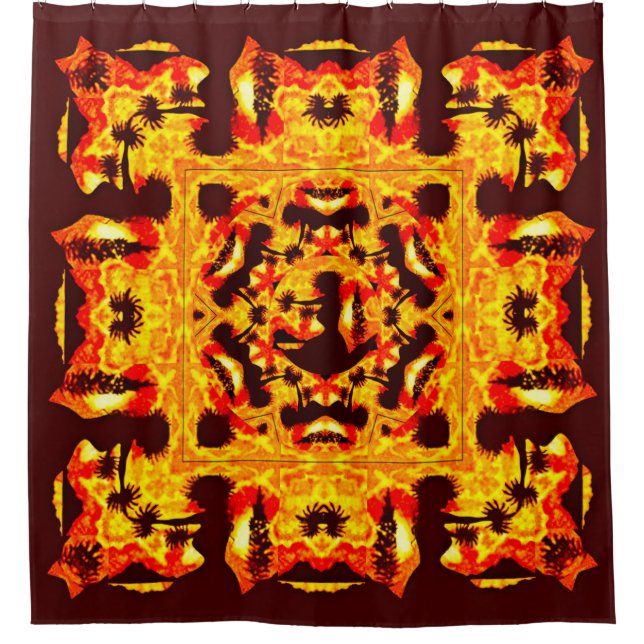 Hawaiian Hula Dancers  Shower Curtain (Front)