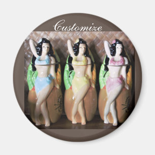 Hawaiian Hula Dancers Thunder_Cove Magnet