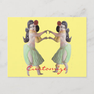 Hawaiian Hula Dancers Thunder_Cove Postcard
