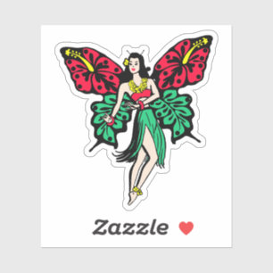 Hawaiian Hula Girl Orchid Fairy Art