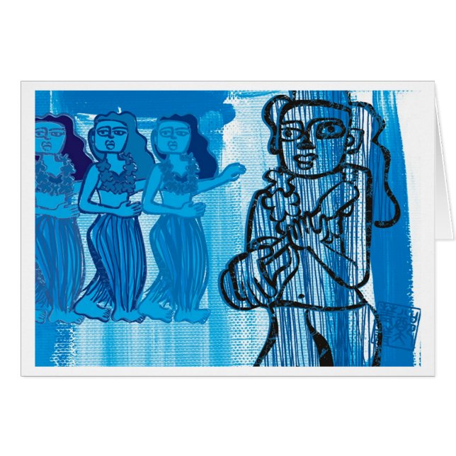 Hawaiian Hula Girls (Front Horizontal)