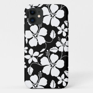 HAWAIIAN HULA (HIBISCUS) BLACK Case-Mate iPhone CA Case
