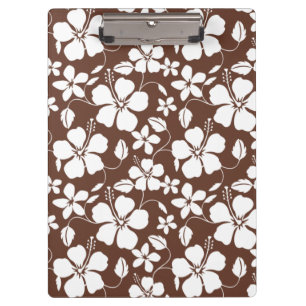 HAWAIIAN HULA (HIBISCUS) BROWN CLIPBOARD