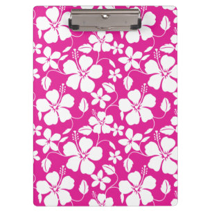 HAWAIIAN HULA (HIBISCUS) HOT PINK CLIPBOARD