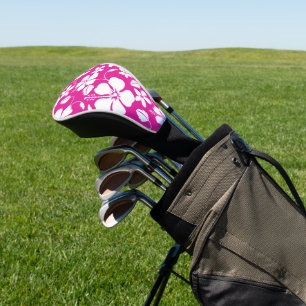 HAWAIIAN HULA (HIBISCUS) HOT PINK GOLF HEAD COVER