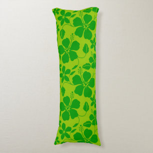 HAWAIIAN HULA (HIBISCUS) LEMON LIME BODY CUSHION