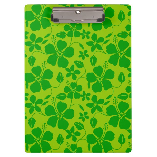 HAWAIIAN HULA (HIBISCUS) LEMON LIME CLIPBOARD (Front)