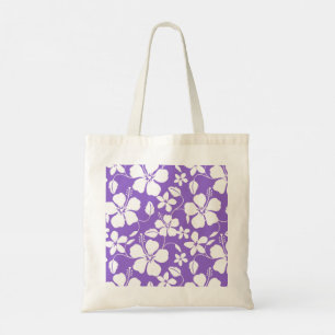 HAWAIIAN HULA (HIBISCUS) LIGHT PURPLE TOTE BAG