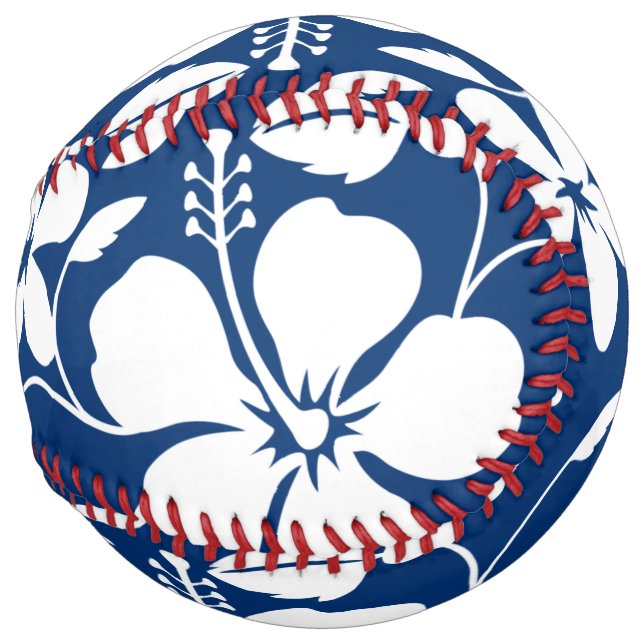 HAWAIIAN HULA (HIBISCUS) NAVY SOFTBALL (Back Left)