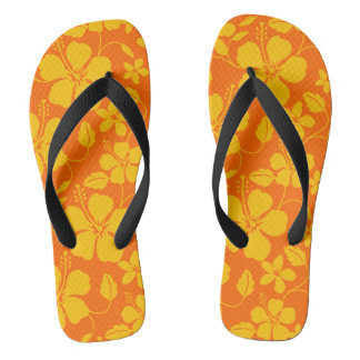 HAWAIIAN HULA (HIBISCUS) ORANGE MIX JANDALS