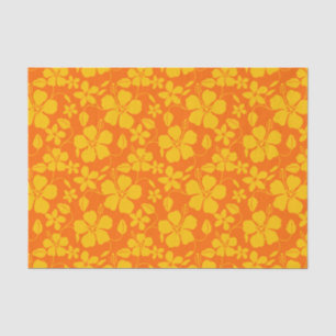 HAWAIIAN HULA (HIBISCUS) ORANGE MIX TISSUE PAPER