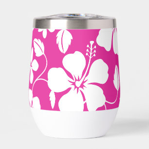 HAWAIIAN (HULA) HIBISCUS PATTERN IN HOT PINK