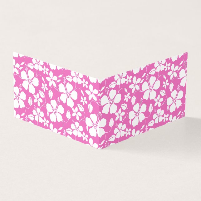 Hawaiian Hula (Hibiscus) Pattern in Pink (Outside)