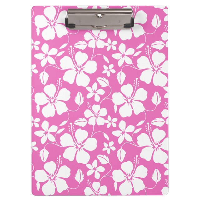 HAWAIIAN HULA (HIBISCUS) PINK CLIPBOARD (Front)