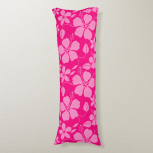 HAWAIIAN HULA (HIBISCUS) PINK GUAVA BODY CUSHION