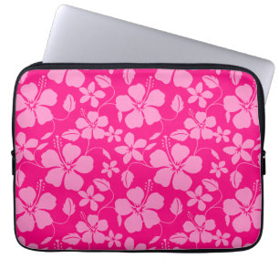 HAWAIIAN HULA (HIBISCUS) PINK GUAVA LAPTOP SLEEVE