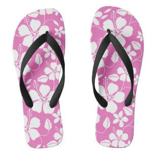 HAWAIIAN HULA (HIBISCUS) PINK JANDALS