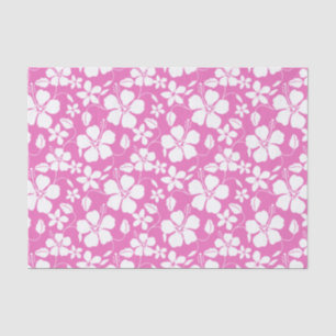 HAWAIIAN HULA (HIBISCUS) PINK TISSUE PAPER