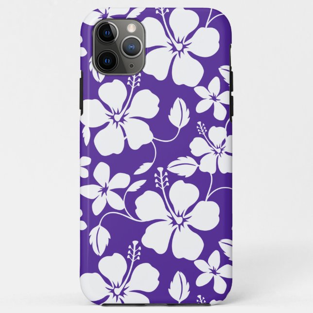 HAWAIIAN HULA (HIBISCUS) PURPLE Case-Mate iPhone CASE (Back)