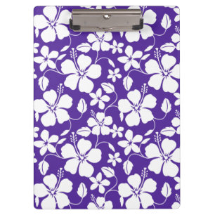 HAWAIIAN HULA (HIBISCUS) PURPLE CLIPBOARD