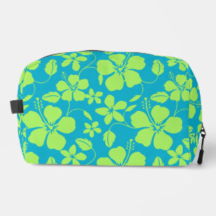 HAWAIIAN HULA (HIBISCUS) TEAL LIME DOPP KIT