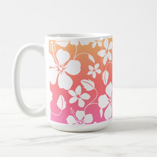 HAWAIIAN HULA (IPANEMA) TEAL COFFEE MUG (Left)