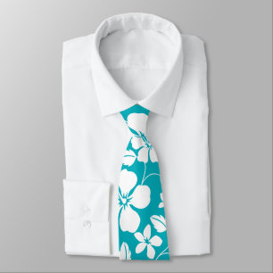 HAWAIIAN HULA (TEAL) TIE