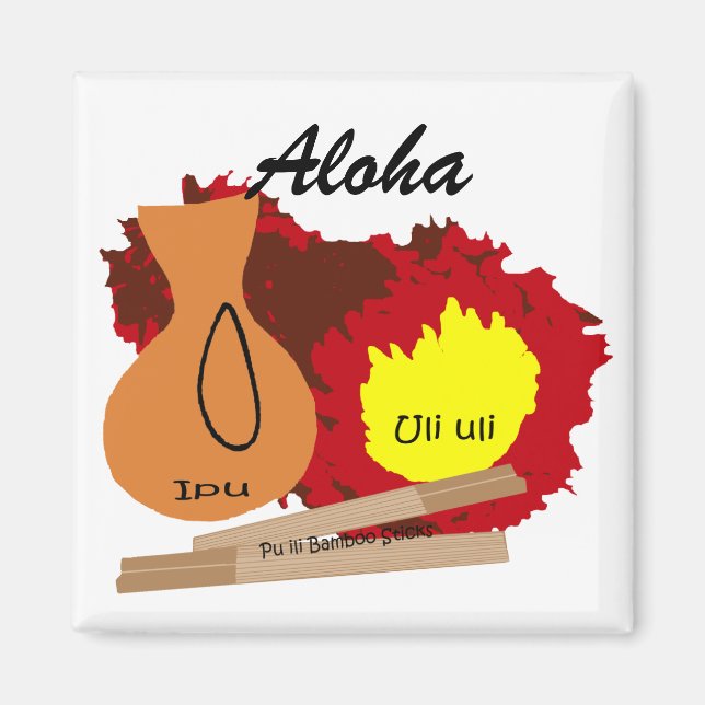 Hawaiian Instruments, Aloha magnet (Front)