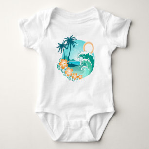 Hawaiian Island 1 Baby Bodysuit