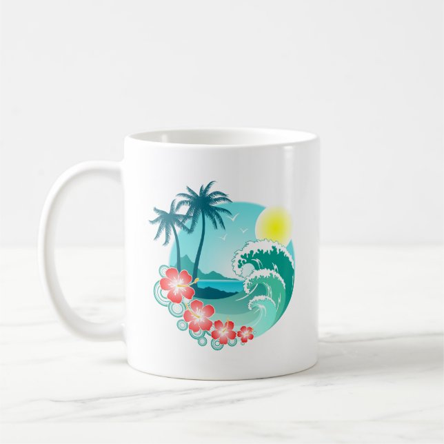 Hawaiian Island 3 Coffee Mug (Left)
