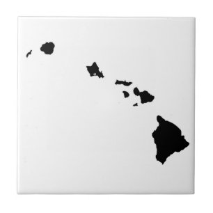 Hawaiian Island Chain Ceramic Tile
