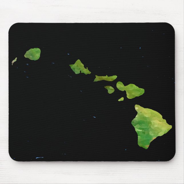 Hawaiian Island Chain in Abstract Art Mouse Pad (Front)
