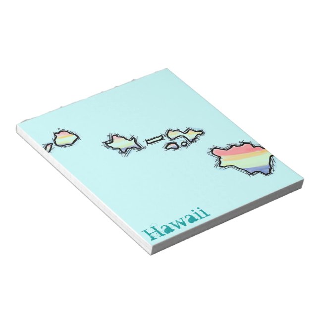 Hawaiian island chain notepad (Angled)