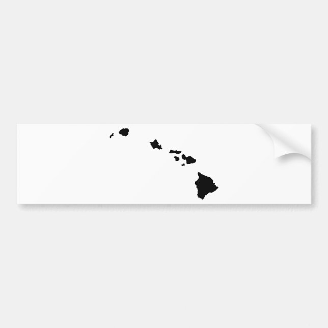 Hawaiian Islands Bumper Sticker (Front)