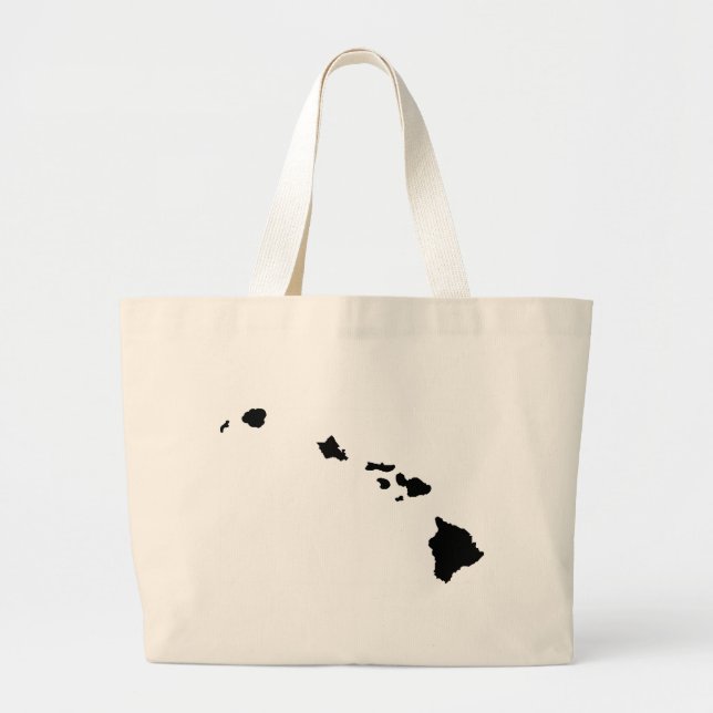 Hawaiian Islands Large Tote Bag (Front)