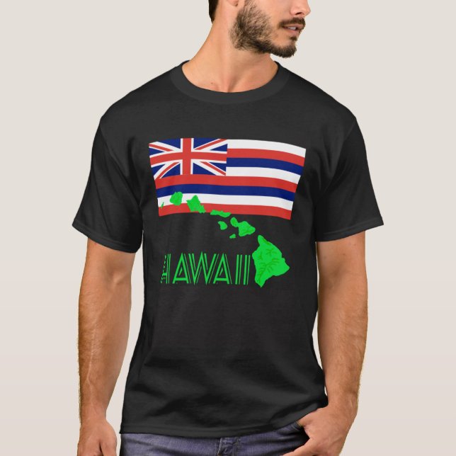Hawaiian Islands State Flag T-Shirt (Front)