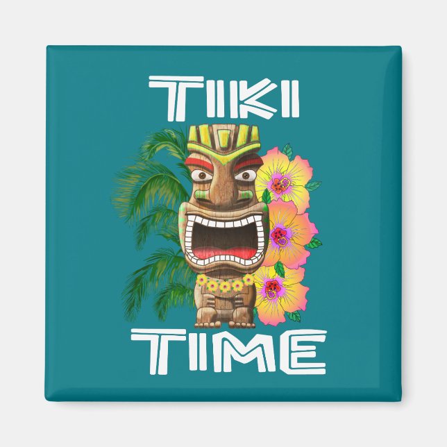 Hawaiian Islands Tiki Statue Magnet (Front)