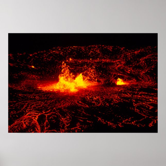 Hawaiian Lava Flow Poster (Front)
