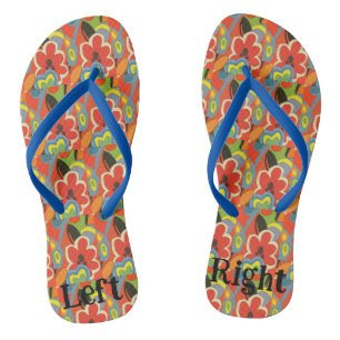 Hawaiian Leaves, MAtisse Style Jandals