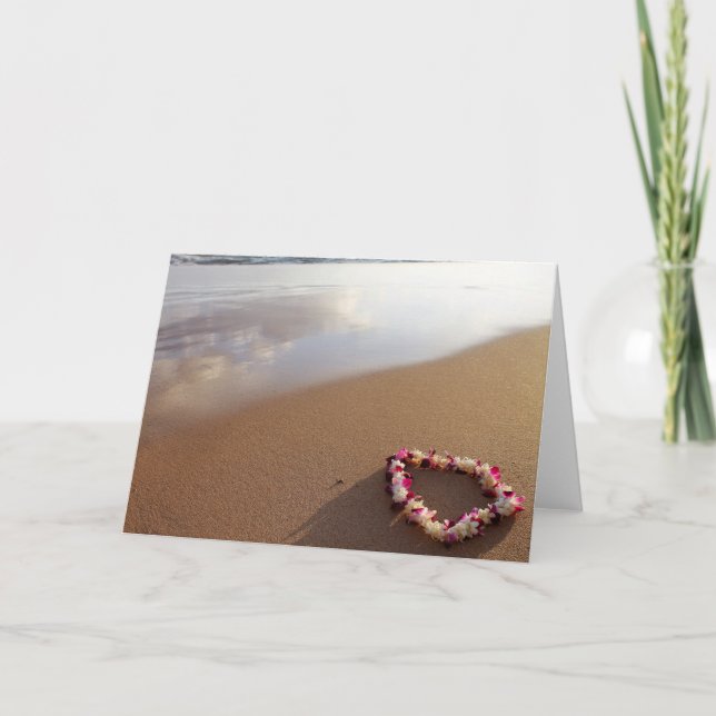 Hawaiian Lei Greeting Card (Front)