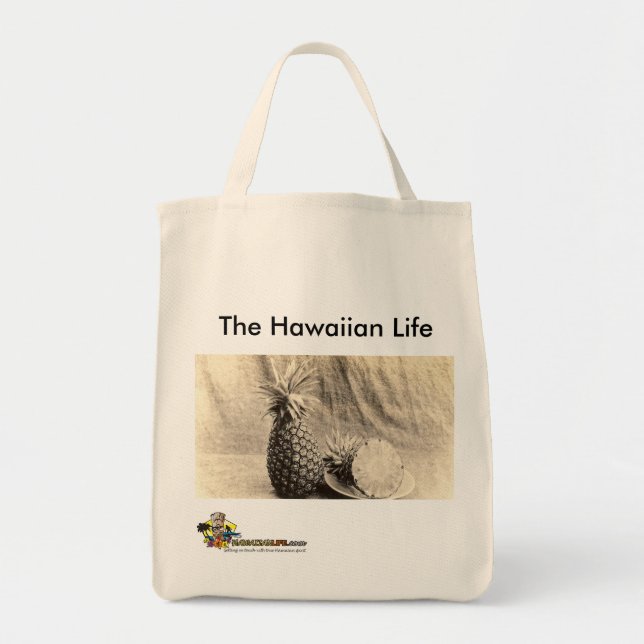 Hawaiian Life Grocery Bag (Front)